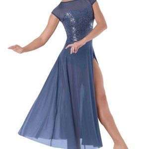 Weissman Into the Meadow Dance Costume in Slate Blue
